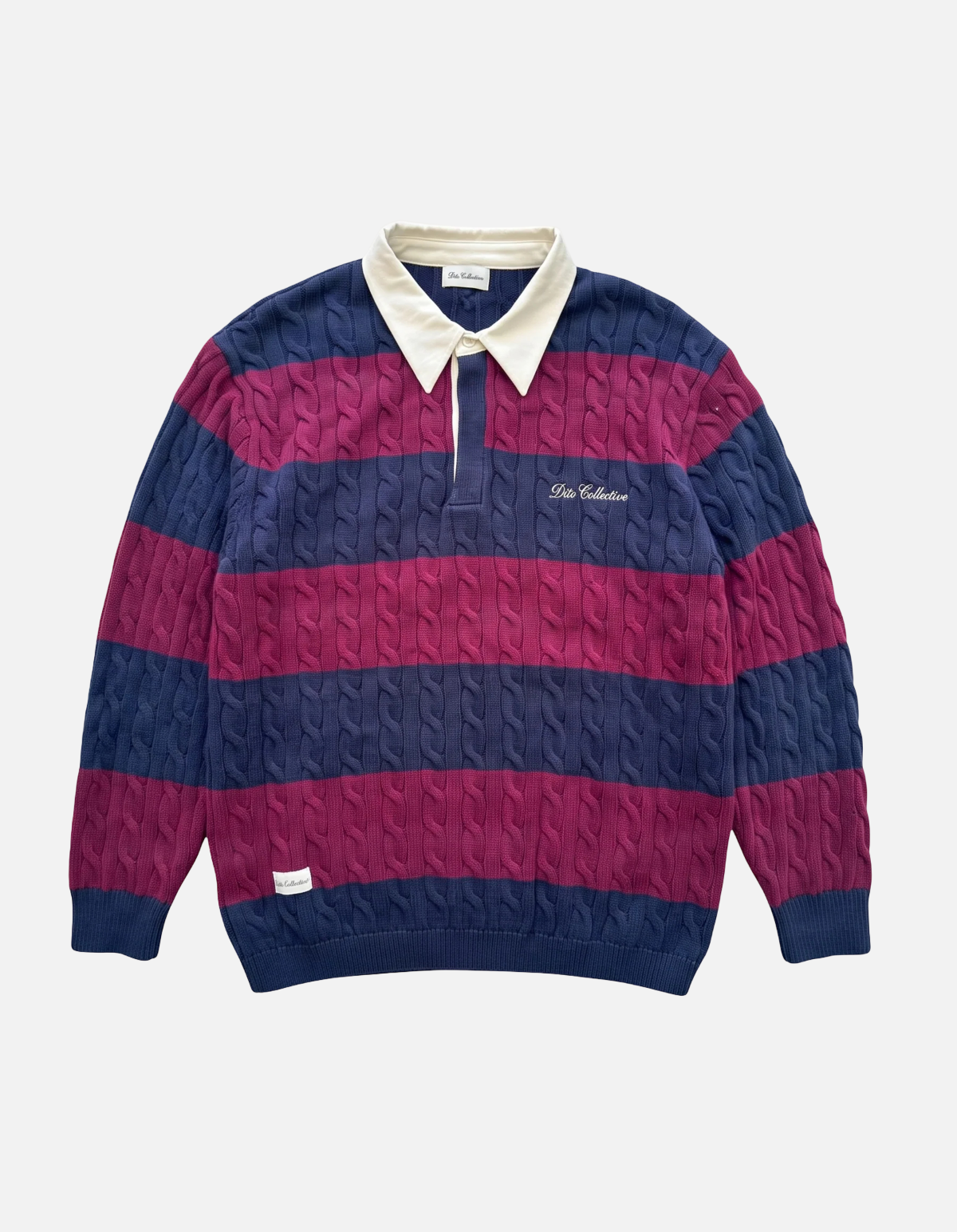 Polo de punto Burgundy/Navy de Dito