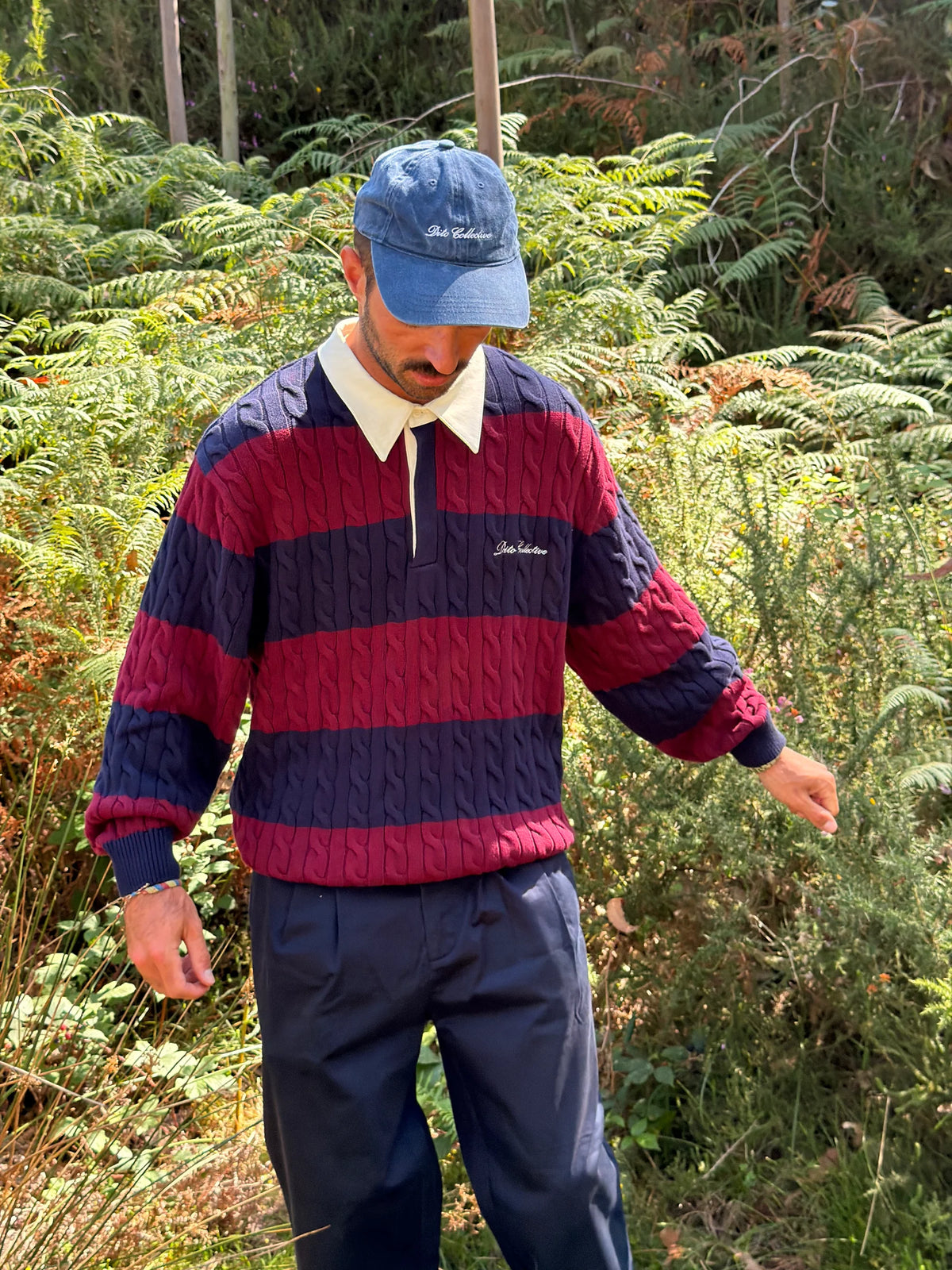 Polo de punto Burgundy/Navy de Dito
