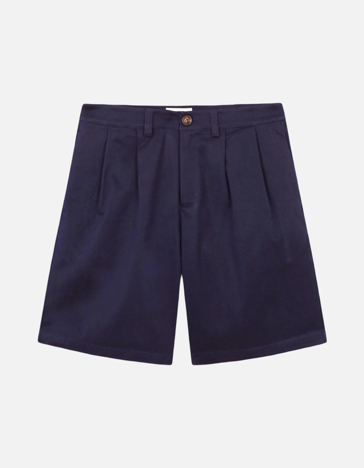 Pantalón Corto Doble Pinza en Navy de Dito