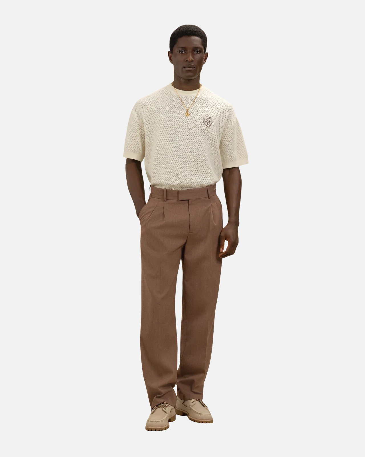 Camiseta de punto calado de Drôle de Monsieur