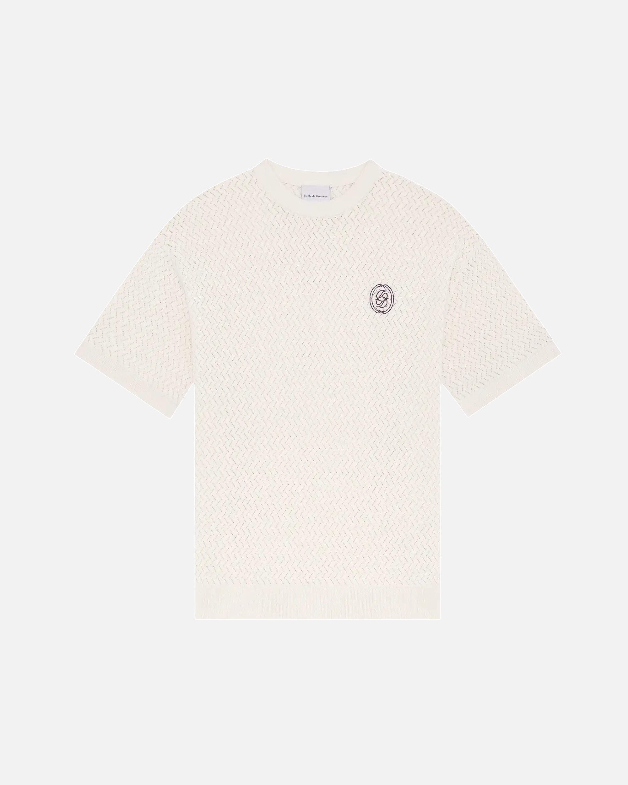 Camiseta de punto calado de Drôle de Monsieur