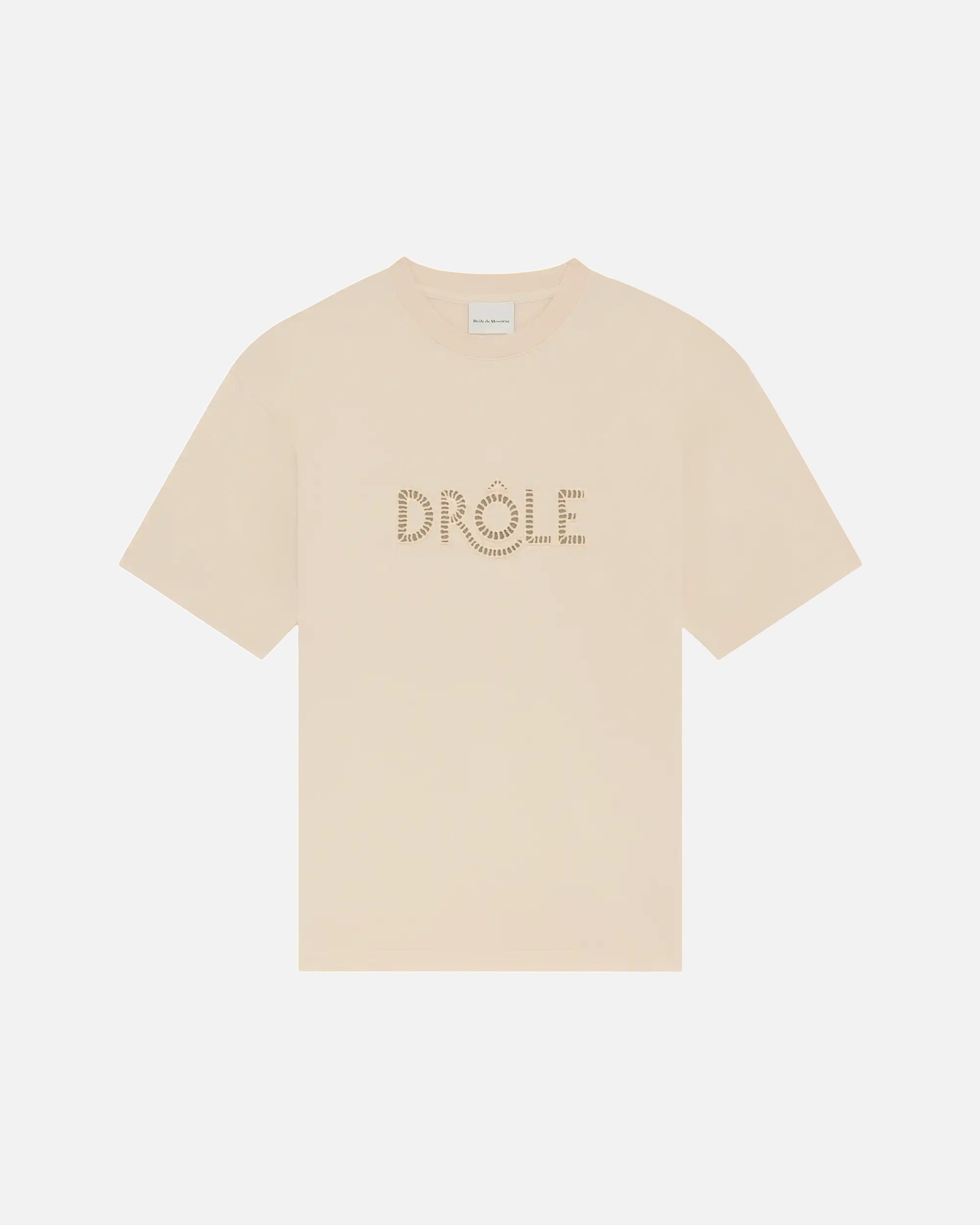 Camiseta Ajouré color arena de Drôle de Monsieur