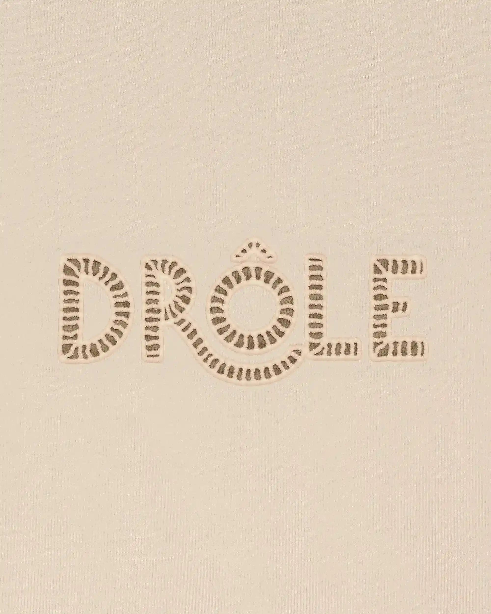 Camiseta Ajouré color arena de Drôle de Monsieur