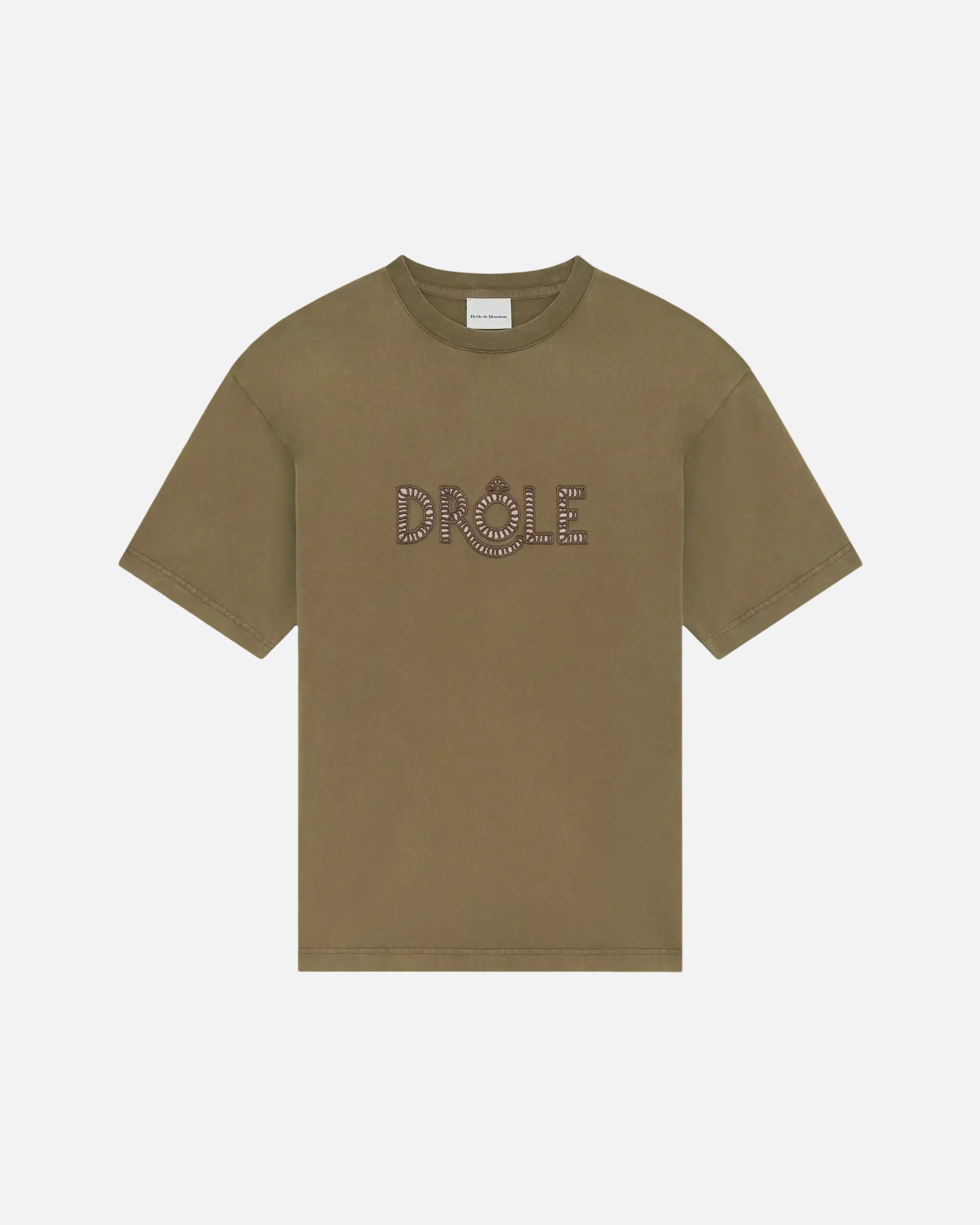 Camiseta Ajourè color kaqui de Drôle de Monsieur