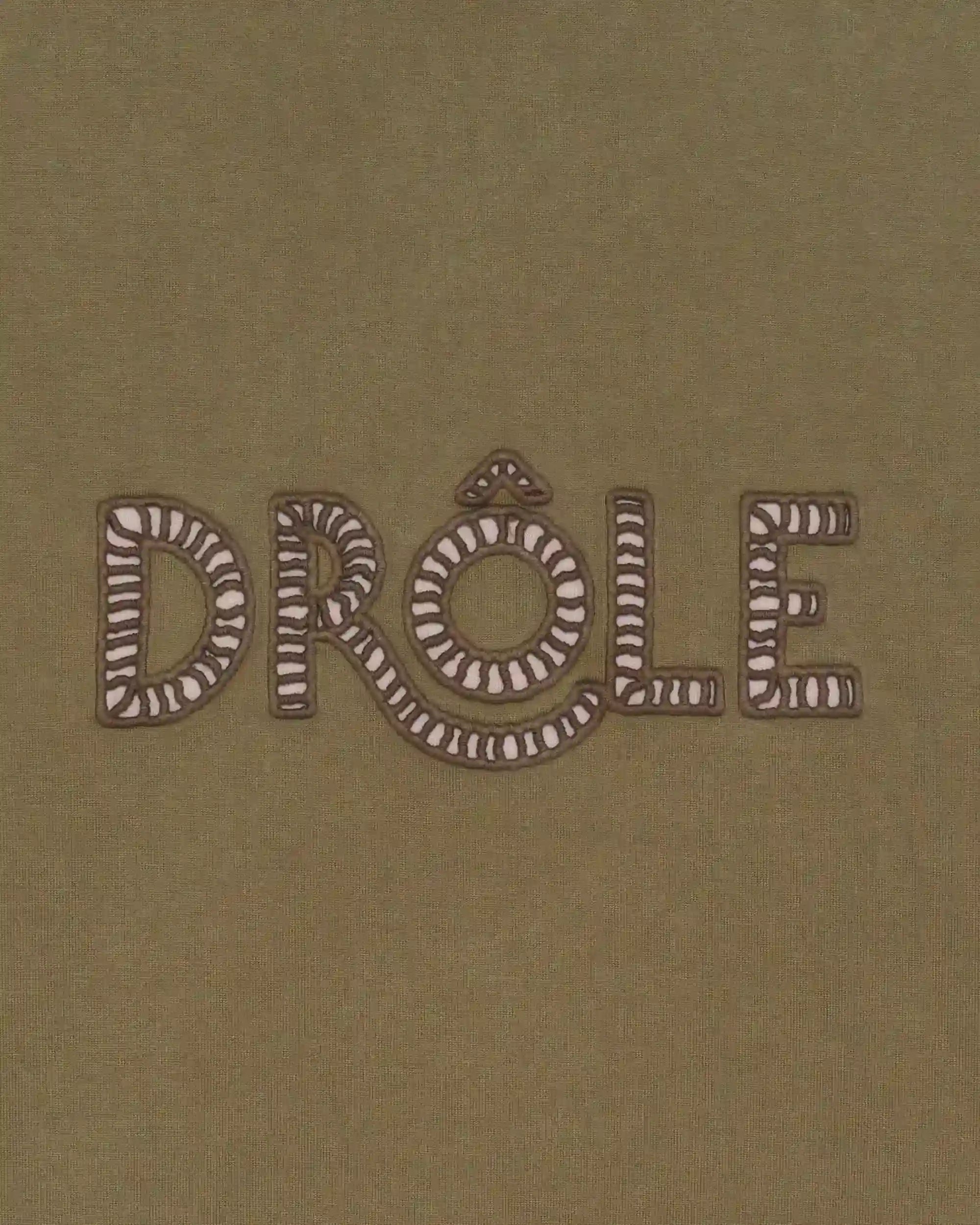 Camiseta Ajourè color kaqui de Drôle de Monsieur