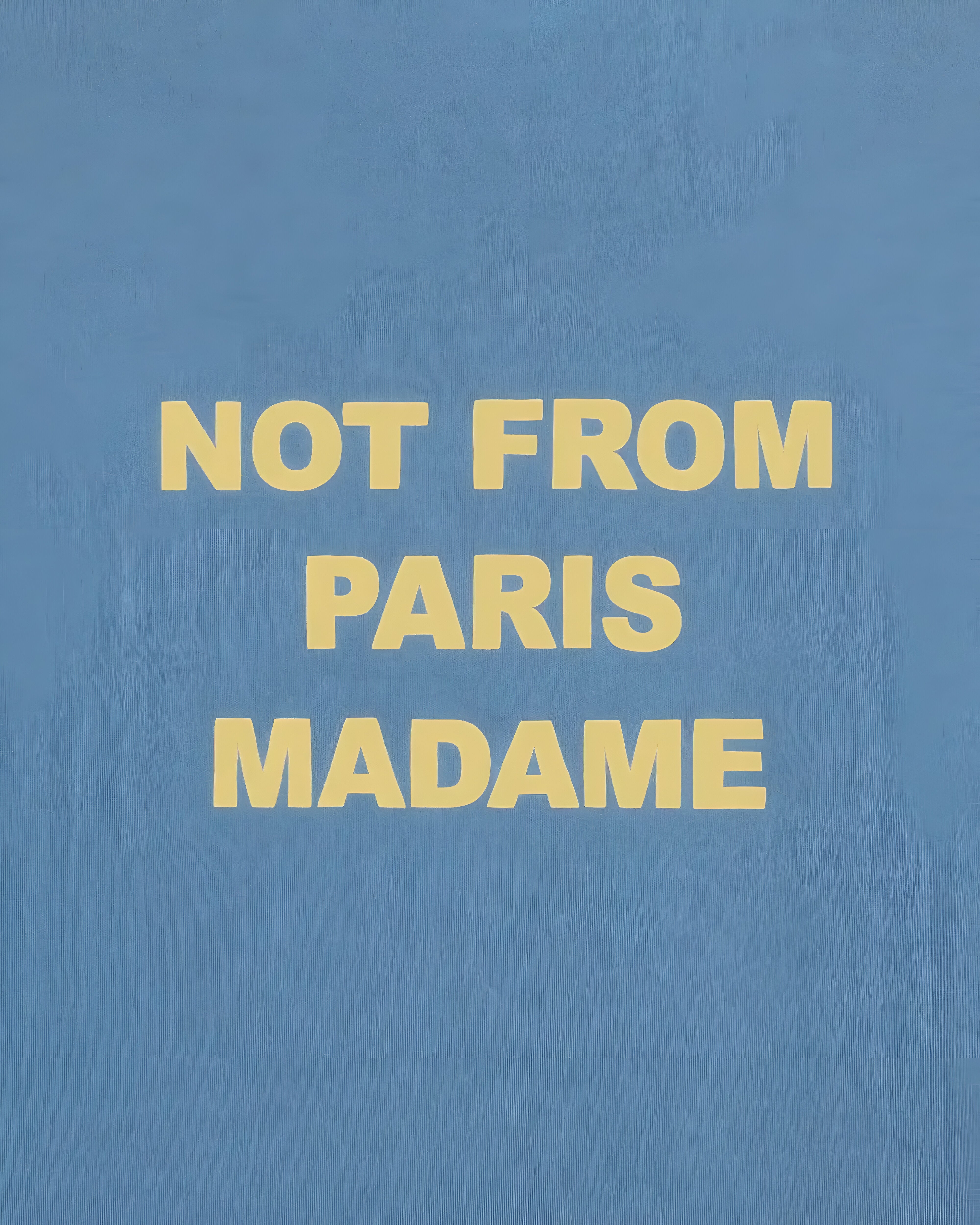 Camiseta azul con el slogan de Drôle de Monsieur