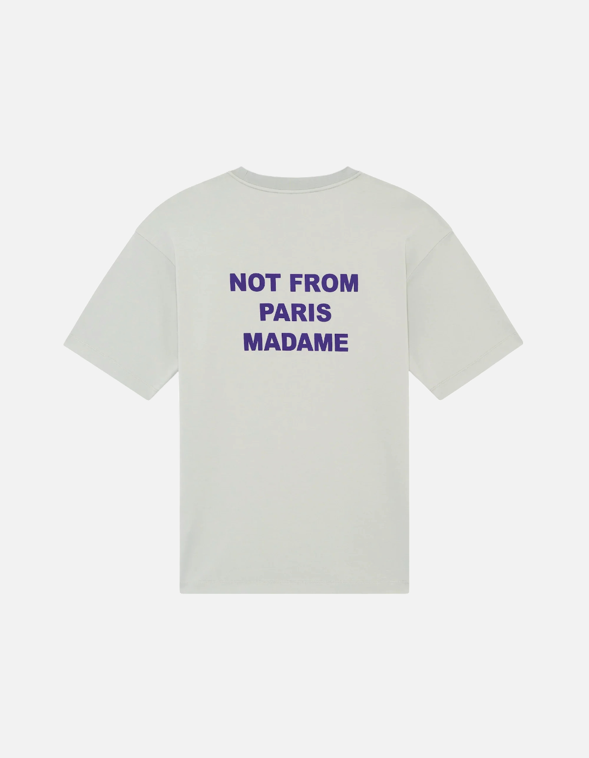 Camiseta gris con slogan Drôle de Monsieur