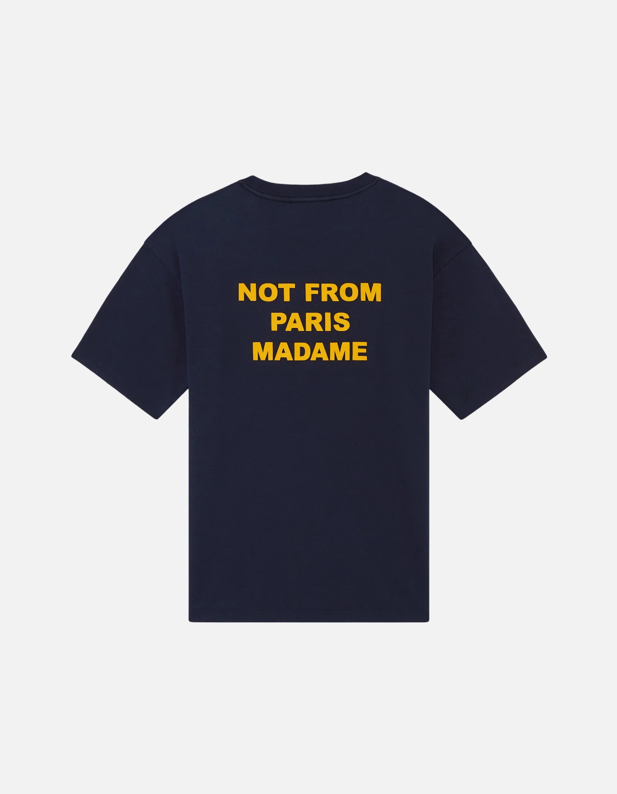 Camiseta navy con slogan Drôle de Monsieur