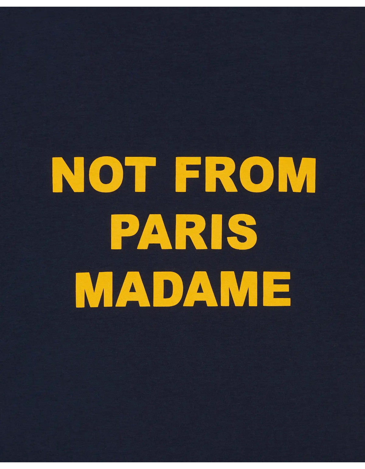 Camiseta navy con slogan Drôle de Monsieur