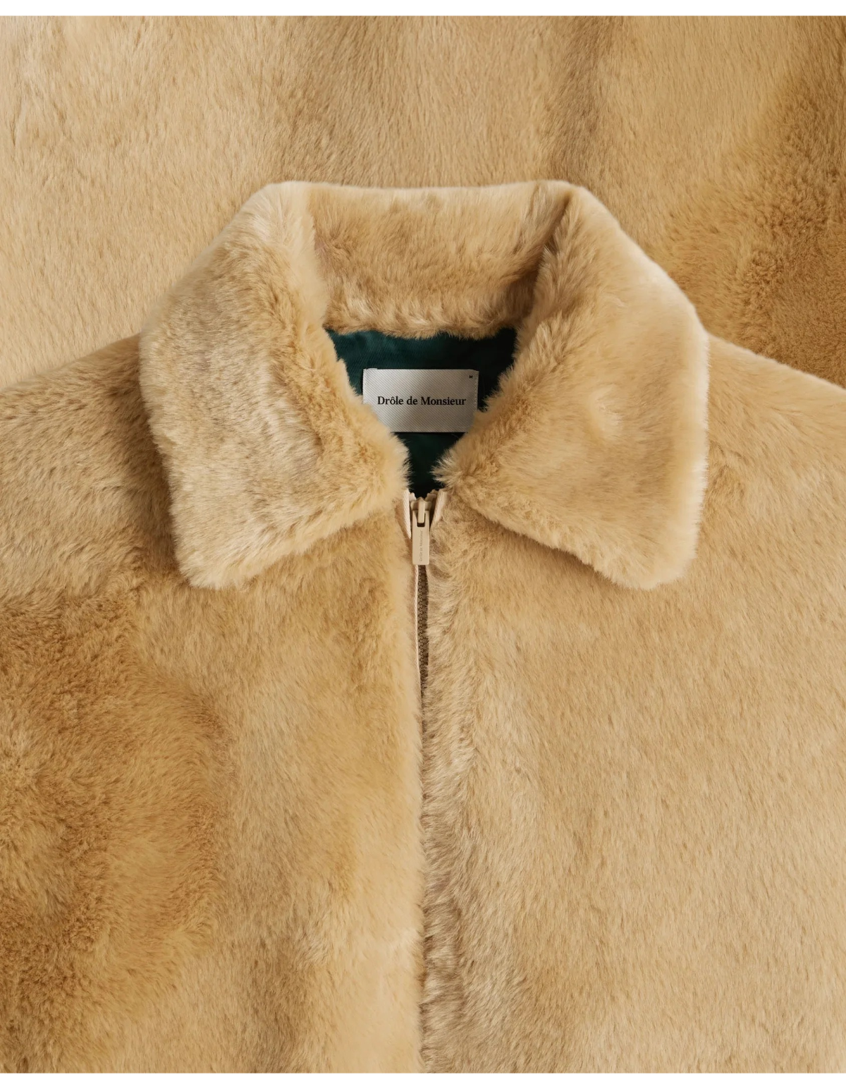 Chaqueta Faux Fur Slogan de Drôle de Monsieur
