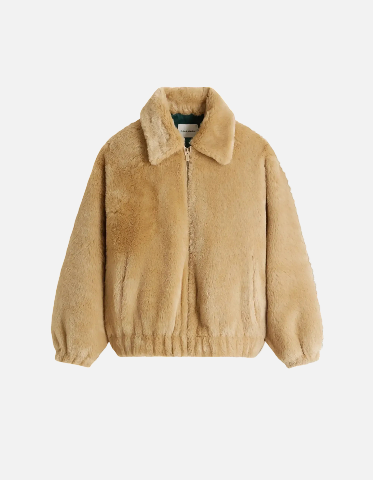 Chaqueta Faux Fur Slogan de Drôle de Monsieur