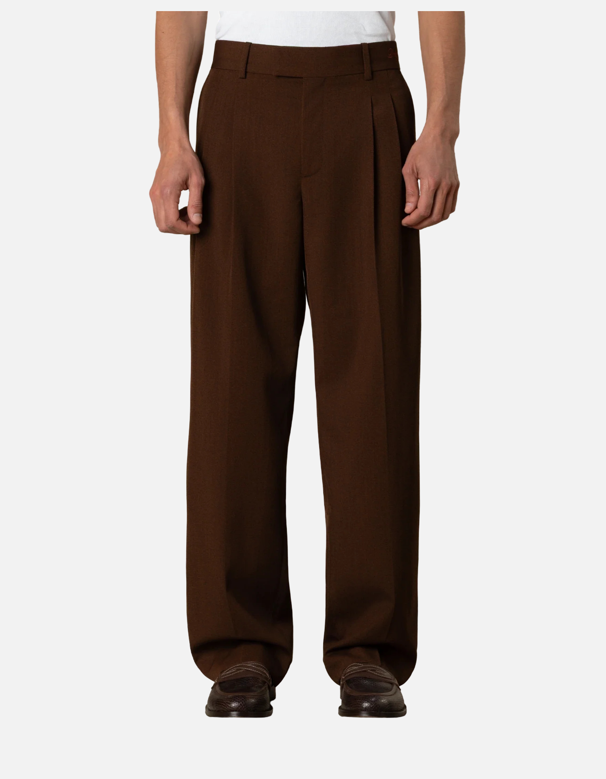 Pantalones Golfista de Sarga de Lana de Drôle de Monsieur