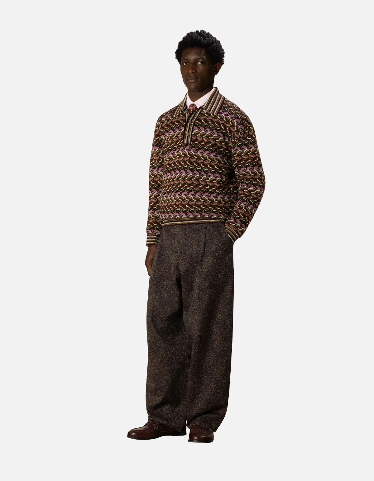 Pantalones Golfista de Sarga de Lana de Drôle de Monsieur