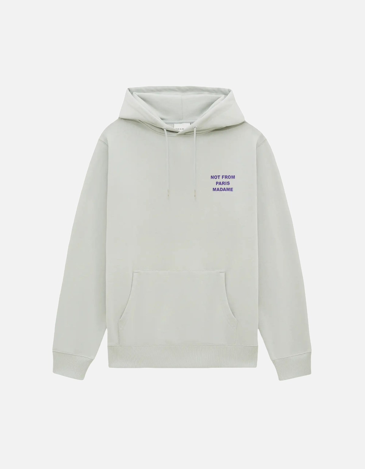 Sudadera gris con slogan Drôle de Monsieur