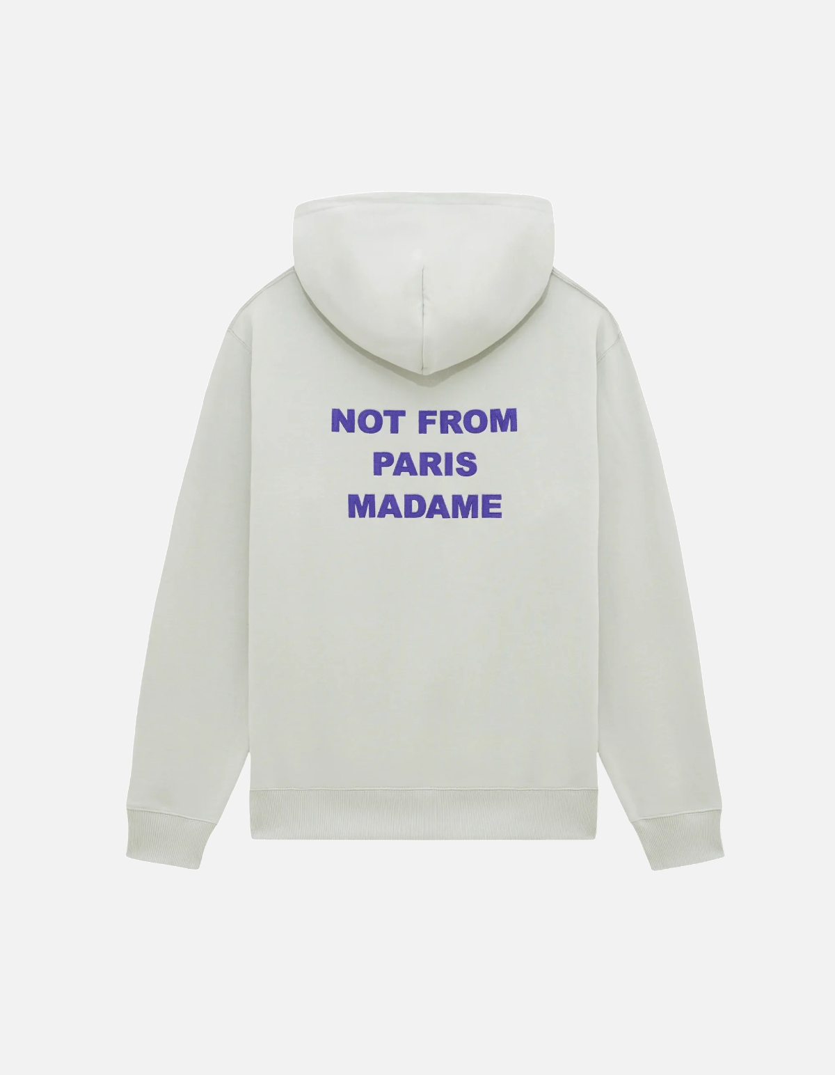 Sudadera gris con slogan Drôle de Monsieur
