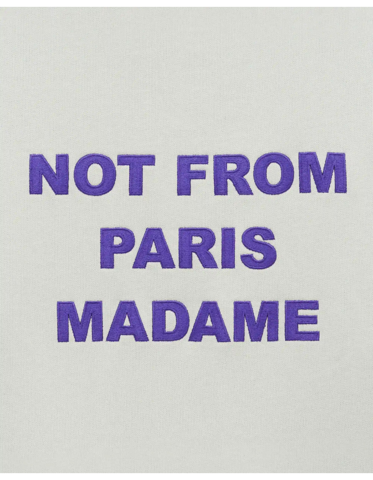 Sudadera gris con slogan Drôle de Monsieur