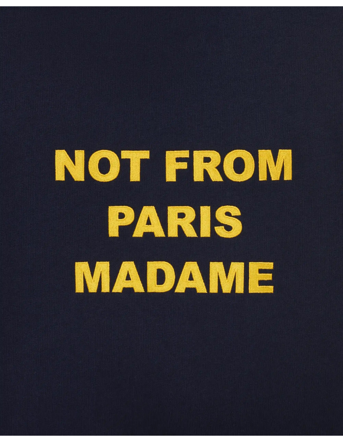 Sudadera navy con slogan Drôle de Monsieur