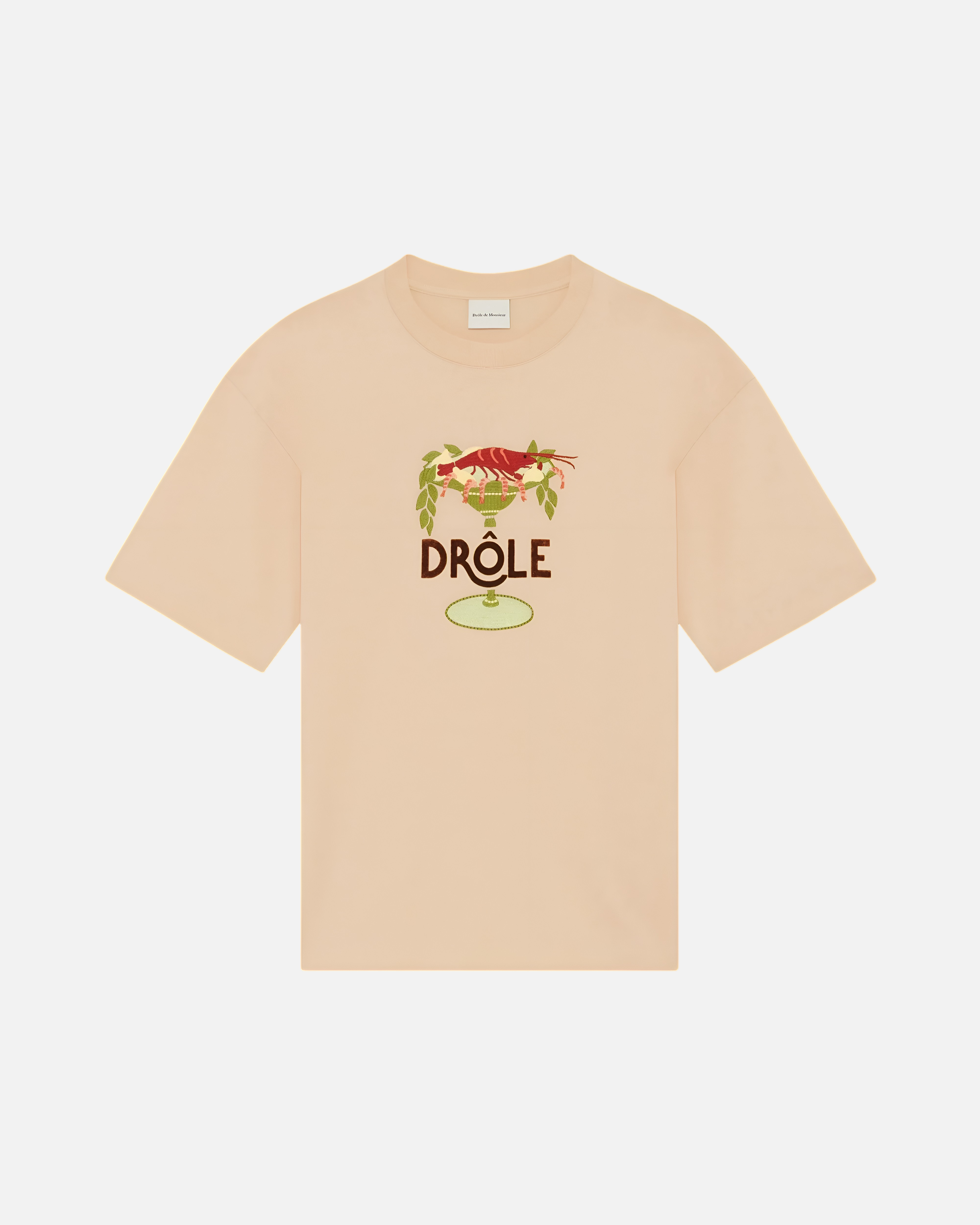 Camiseta Loabster Cup beige de Drôle de Monsieur
