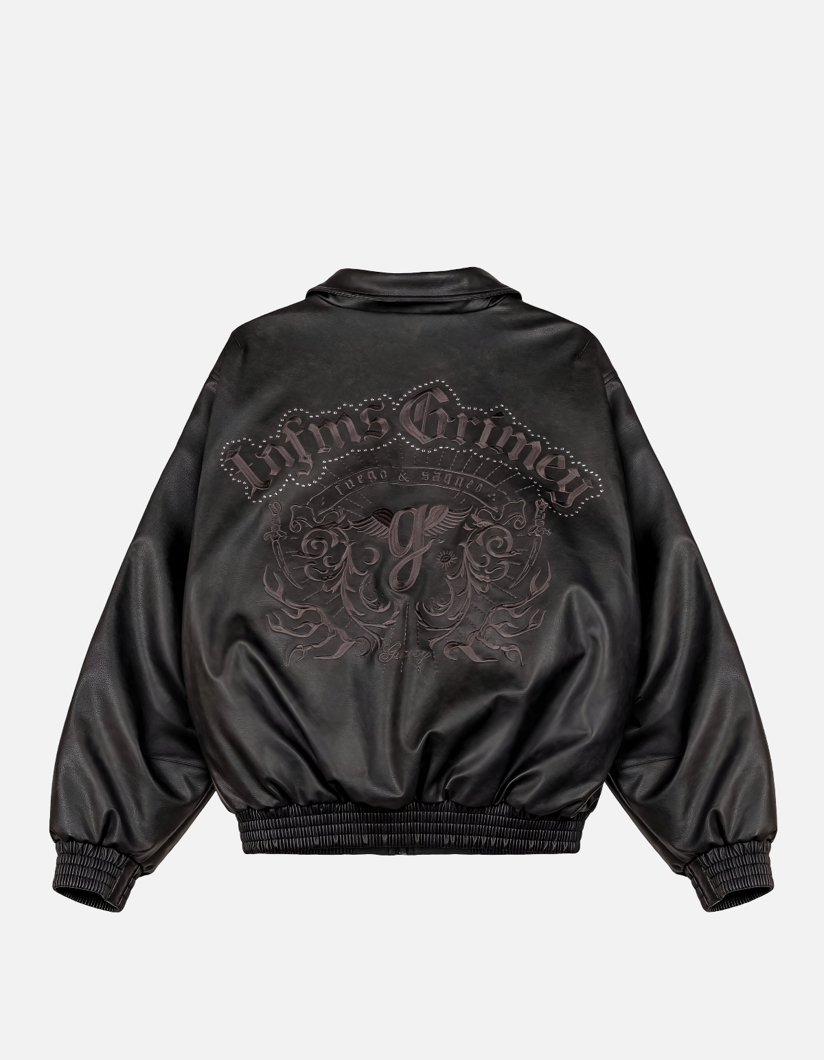 Chaqueta Bomber Chief Watcher Pu Leather Black