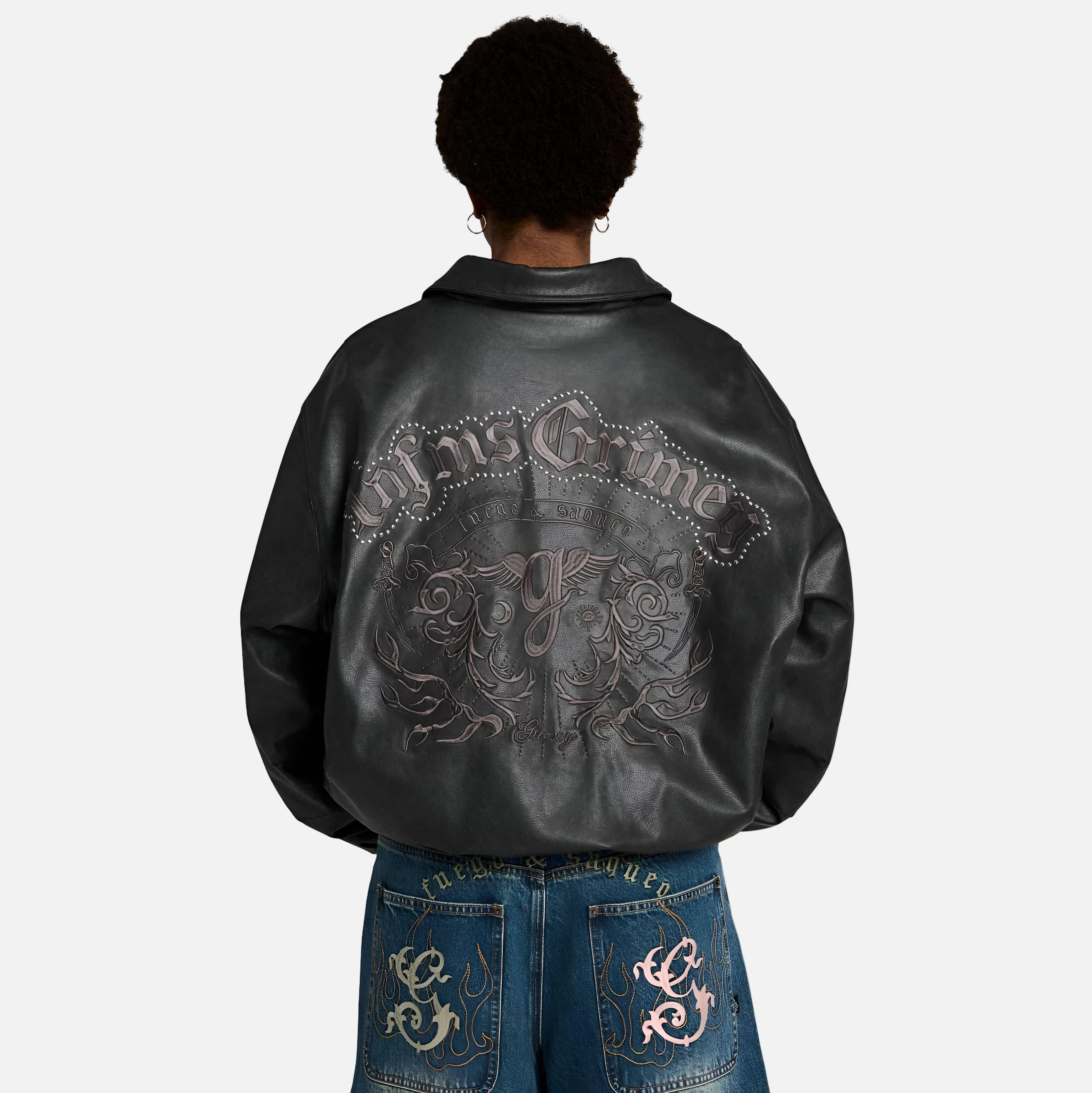 Chaqueta Bomber Chief Watcher Pu Leather Black
