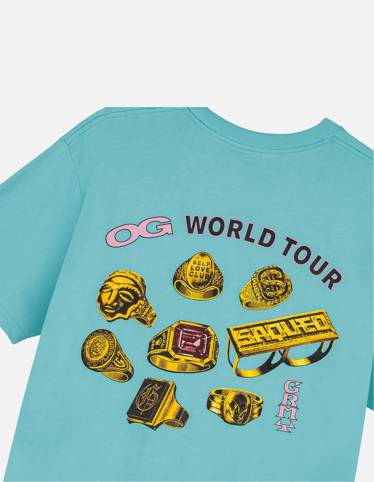 Camiseta The Og Tour Classic Fit Aqua de Grimey