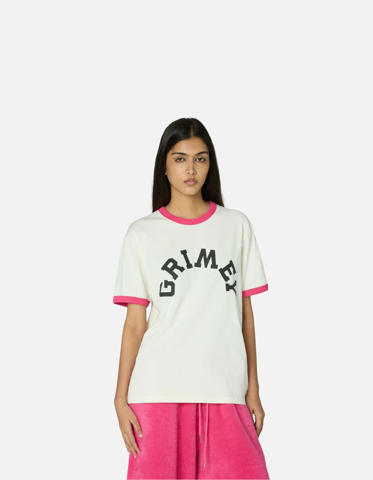 Camiseta 100 Miles Ringer Off White de Grimey