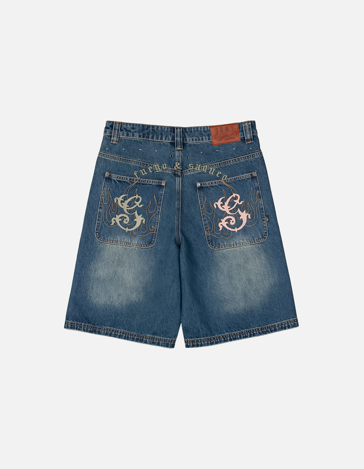 Pantalón corto Chief Watcher Baggy Washed Blue