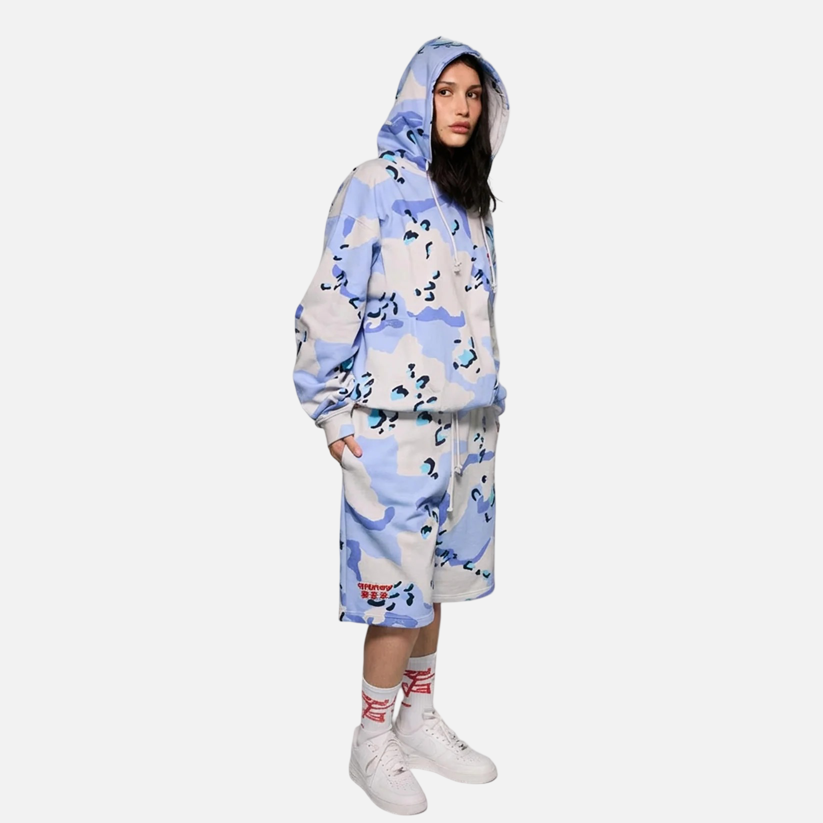 Sudadera Concreat Jungle Boxy Blue Camo