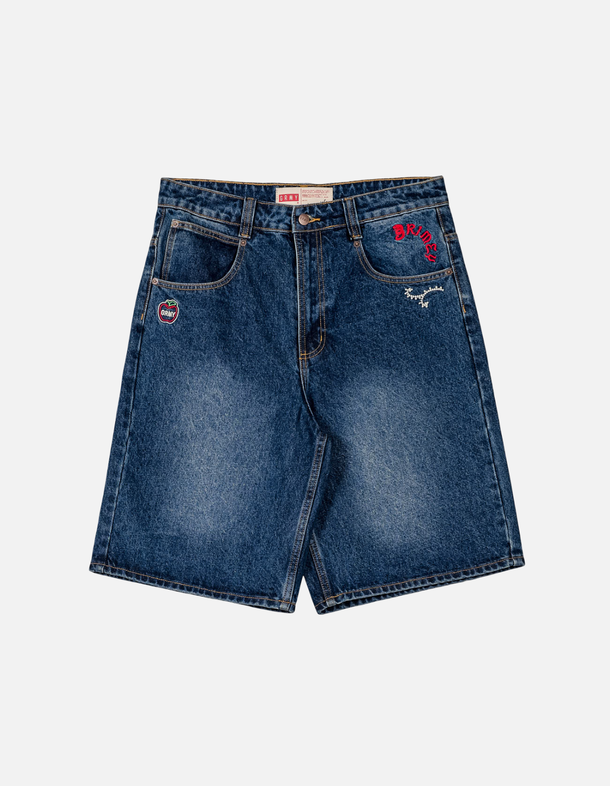 Pantalón Corto Droppin Science Baggy Deep Indigo Blue de Grimey