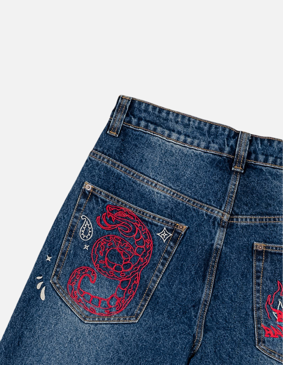 Pantalón Corto Droppin Science Baggy Deep Indigo Blue de Grimey