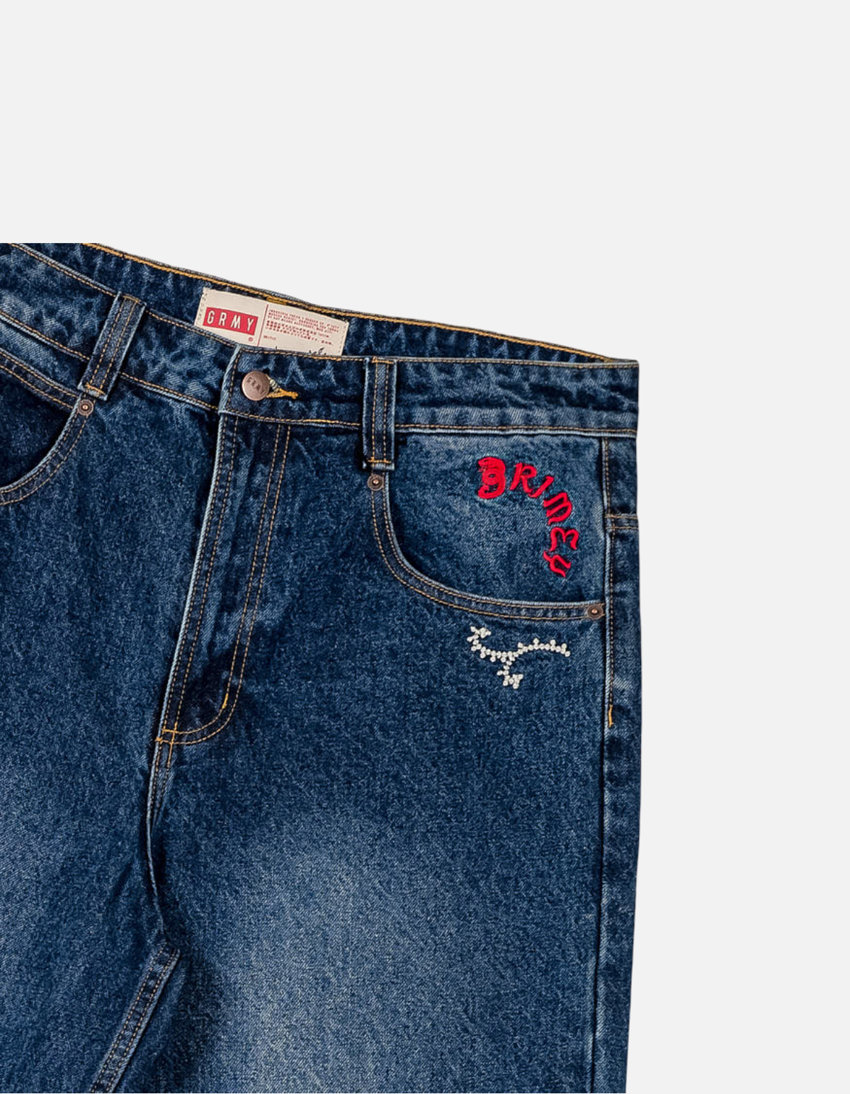 Pantalón Corto Droppin Science Baggy Deep Indigo Blue de Grimey