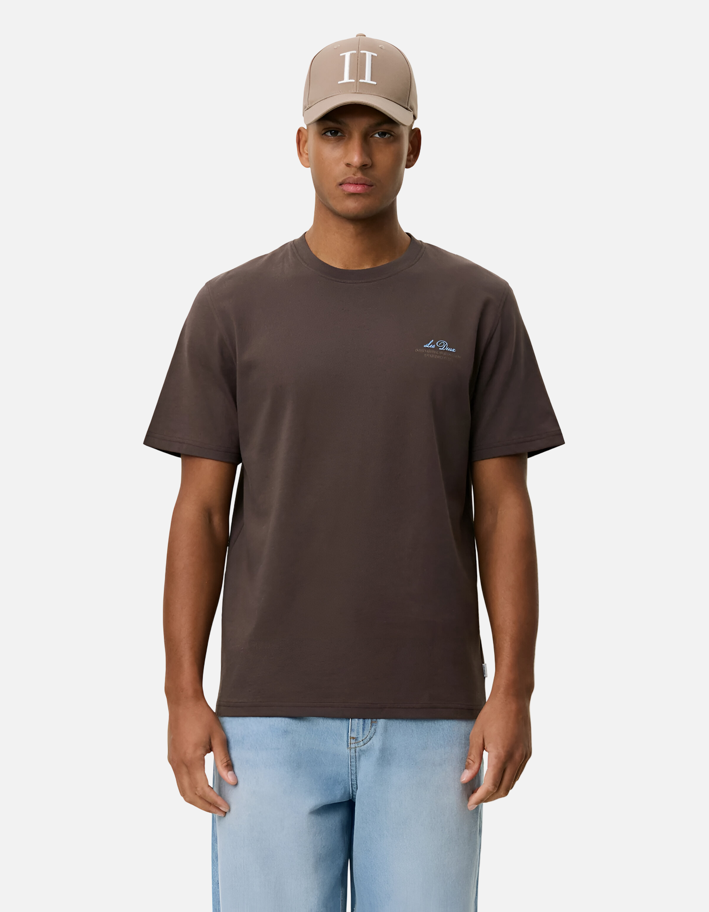 Camiseta Ben Globe de Les Deux en marrón