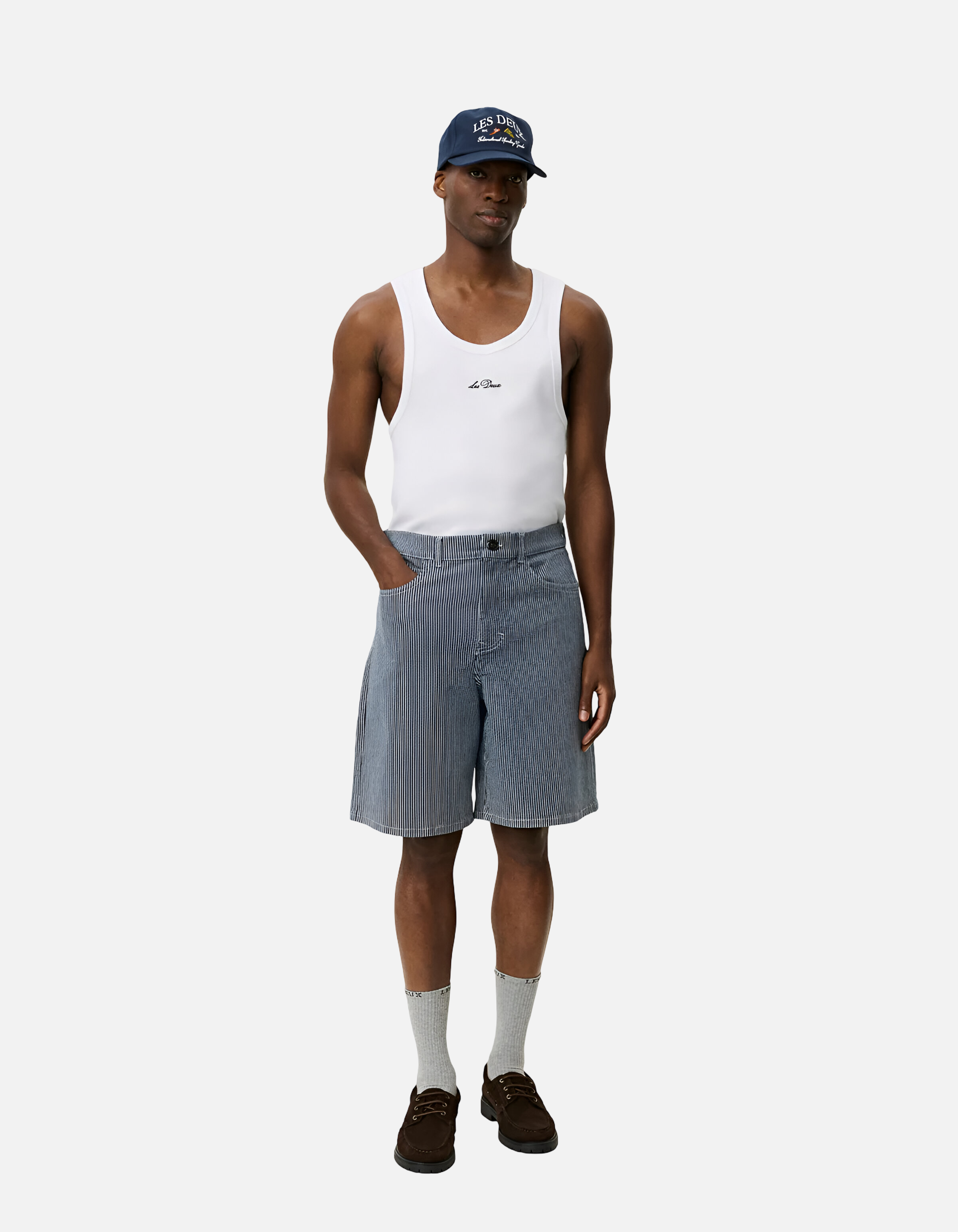 Shorts Ryder de Les Deux a rayas