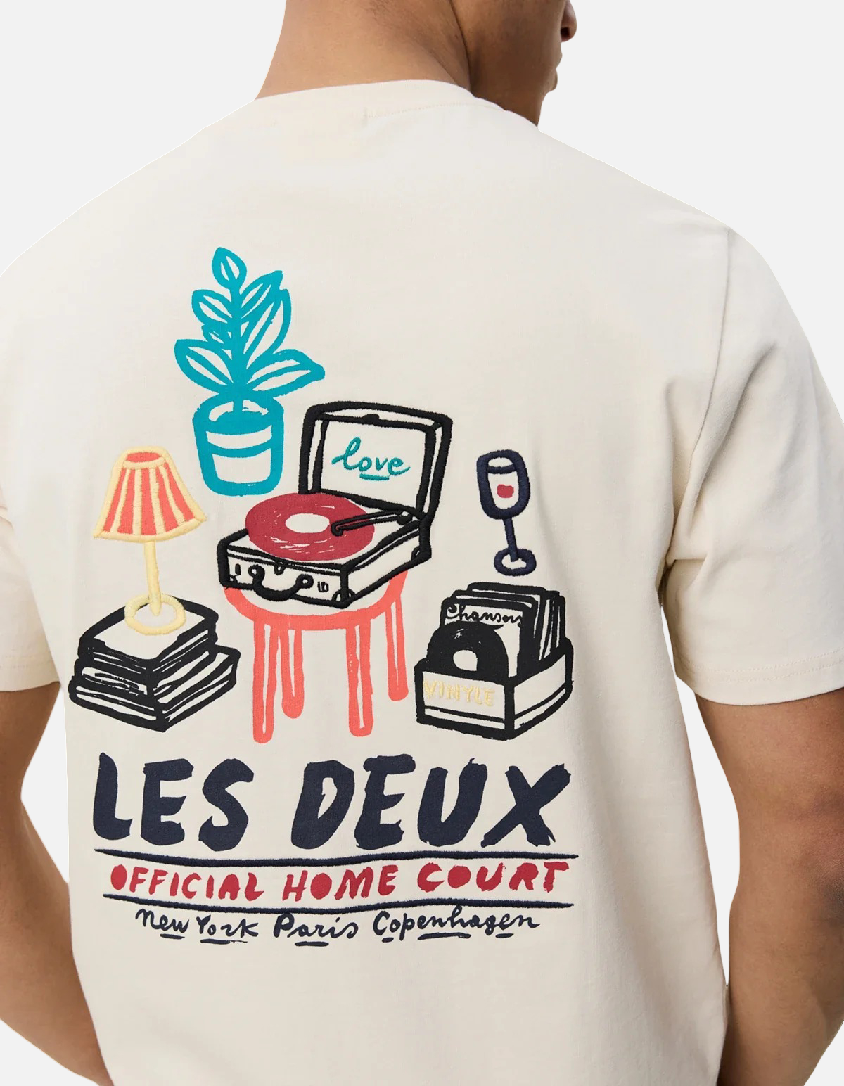 Camiseta Record en beige de Les Deux