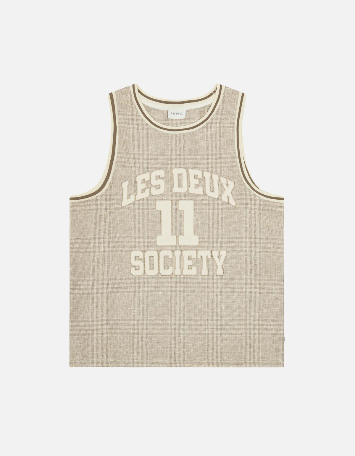 Camiseta Sin Mangas De Cuadros Tejidos de Les Deux