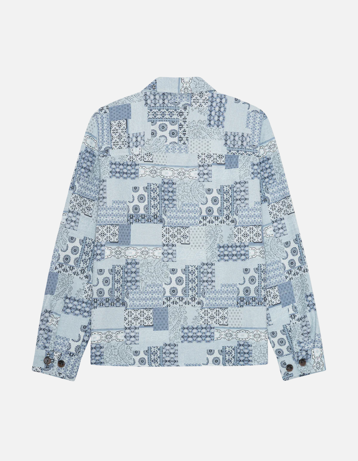 Sobrecamisa Patchwork Jacquard Azul Cielo de Les Deux