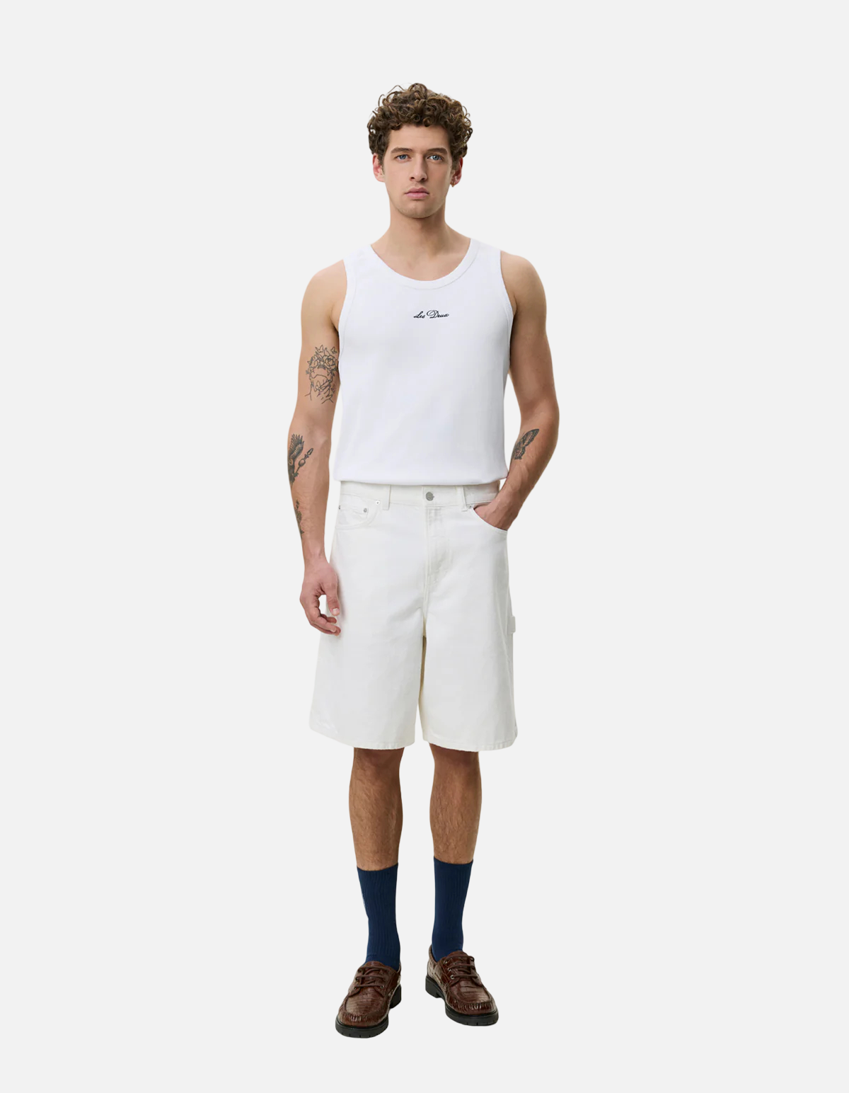 Pantalón Carpenter Denim En Beige de Les Deux