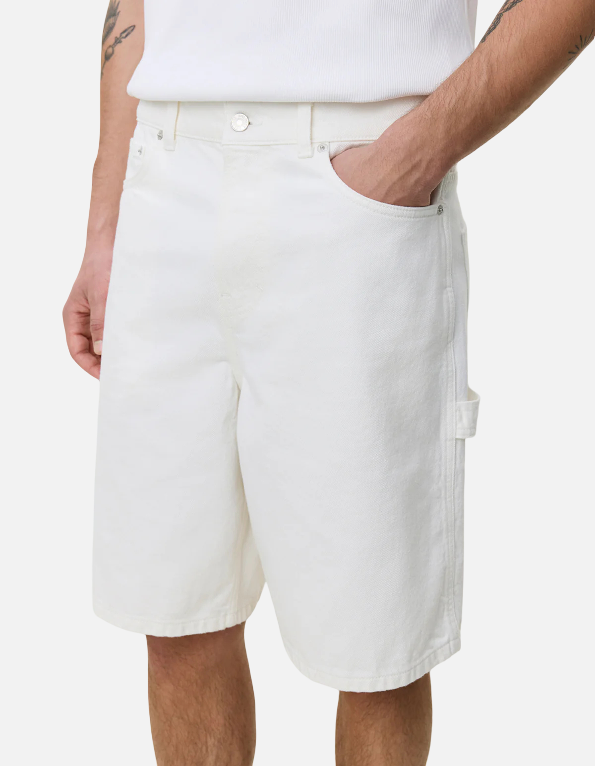 Pantalón Carpenter Denim En Beige de Les Deux