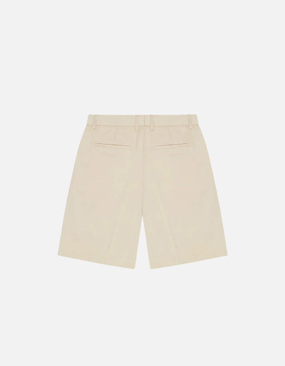 Pantalón Corto De Sarga Plisada En Beige de Les Deux