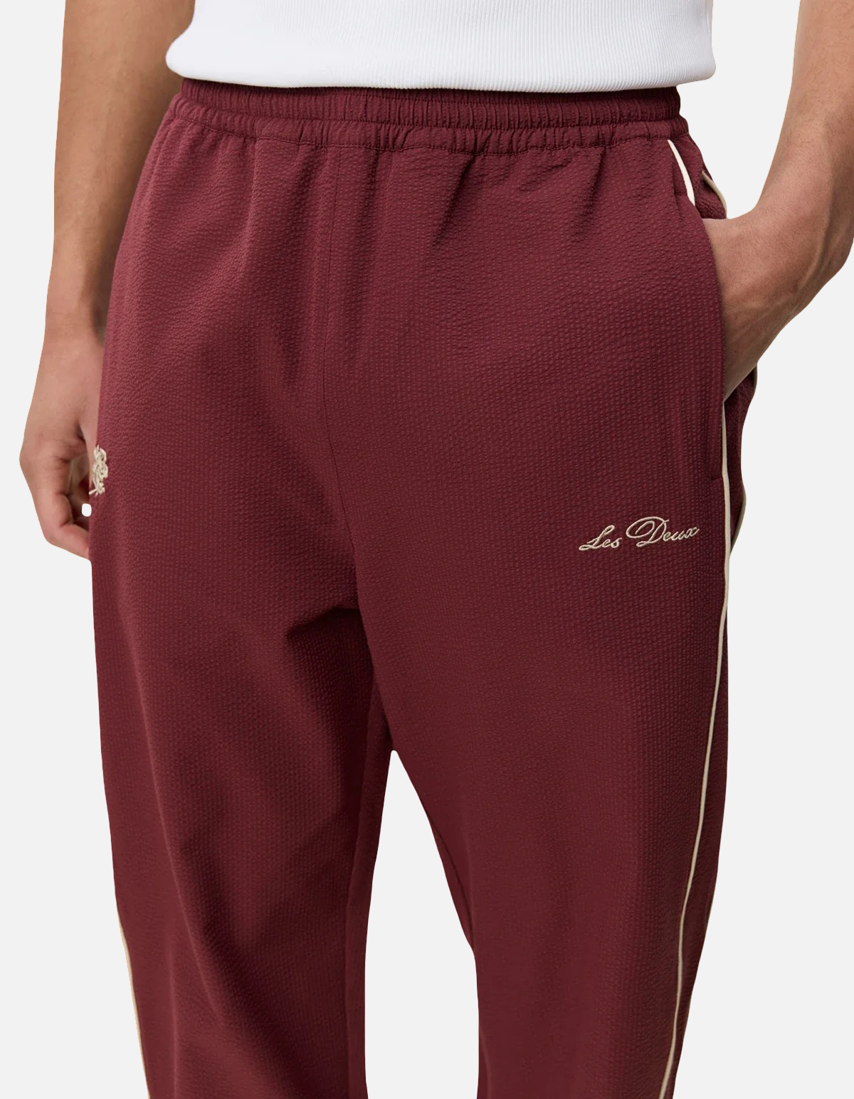 Pantalones deportivos de seersucker de Les Deux