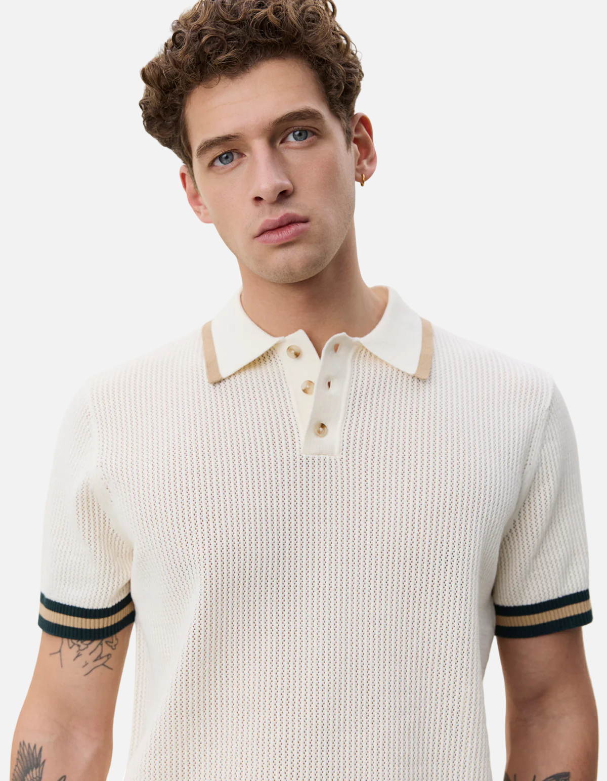 Polo de punto de encaje de Les Deux