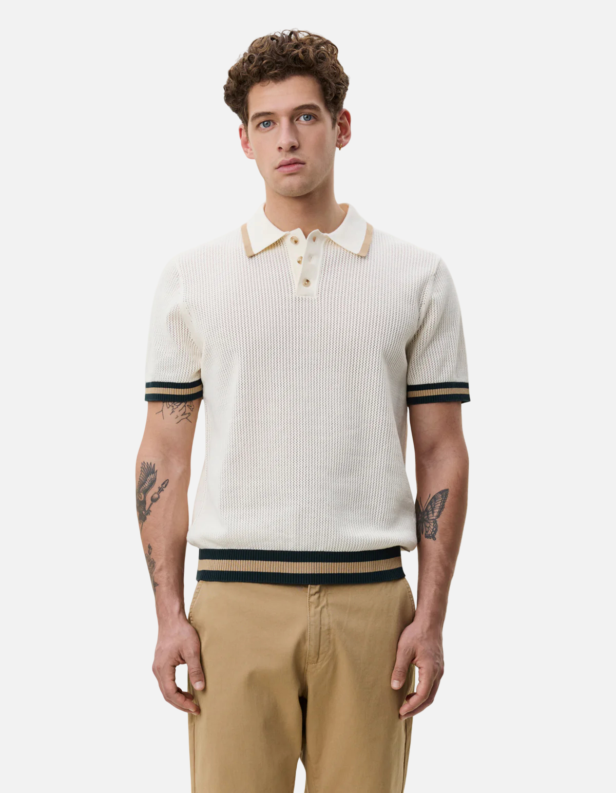 Polo de punto de encaje de Les Deux