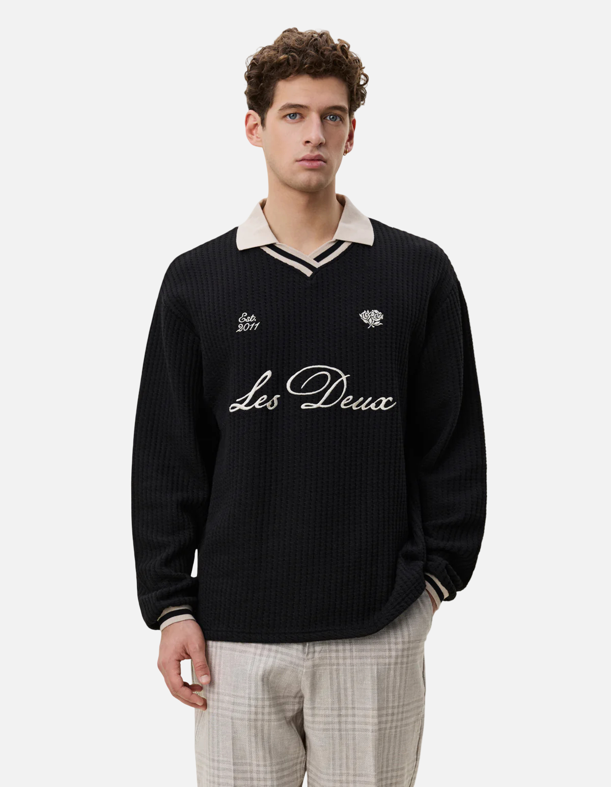 Polo De Fútbol Waffle LS de Les Deux