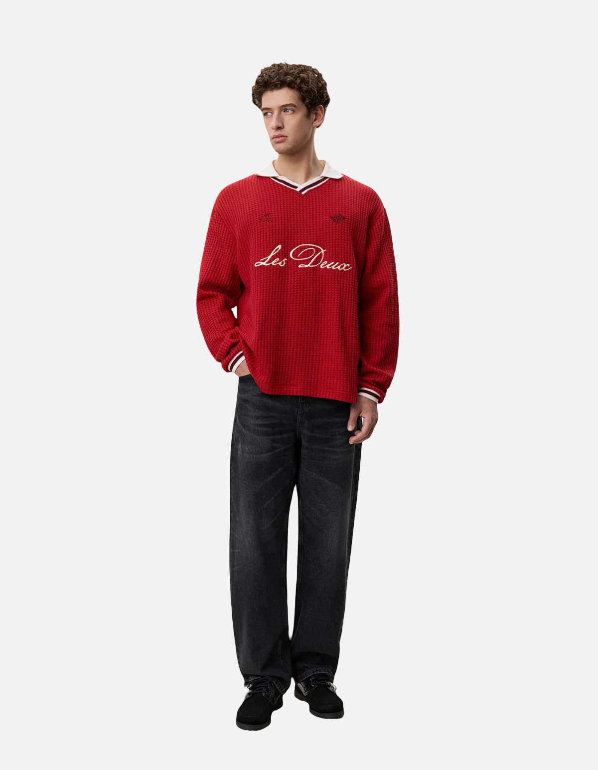 Polo Waffle samba red de Les Deux