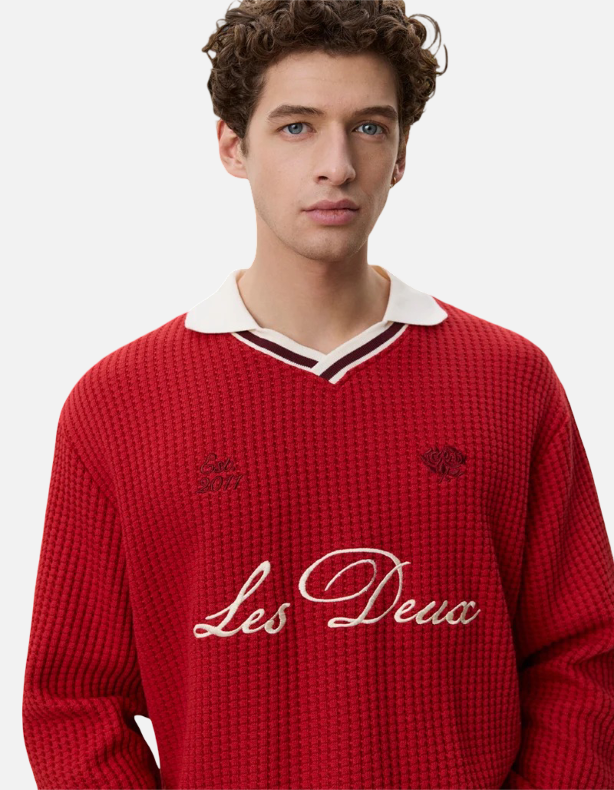 Polo Waffle samba red de Les Deux