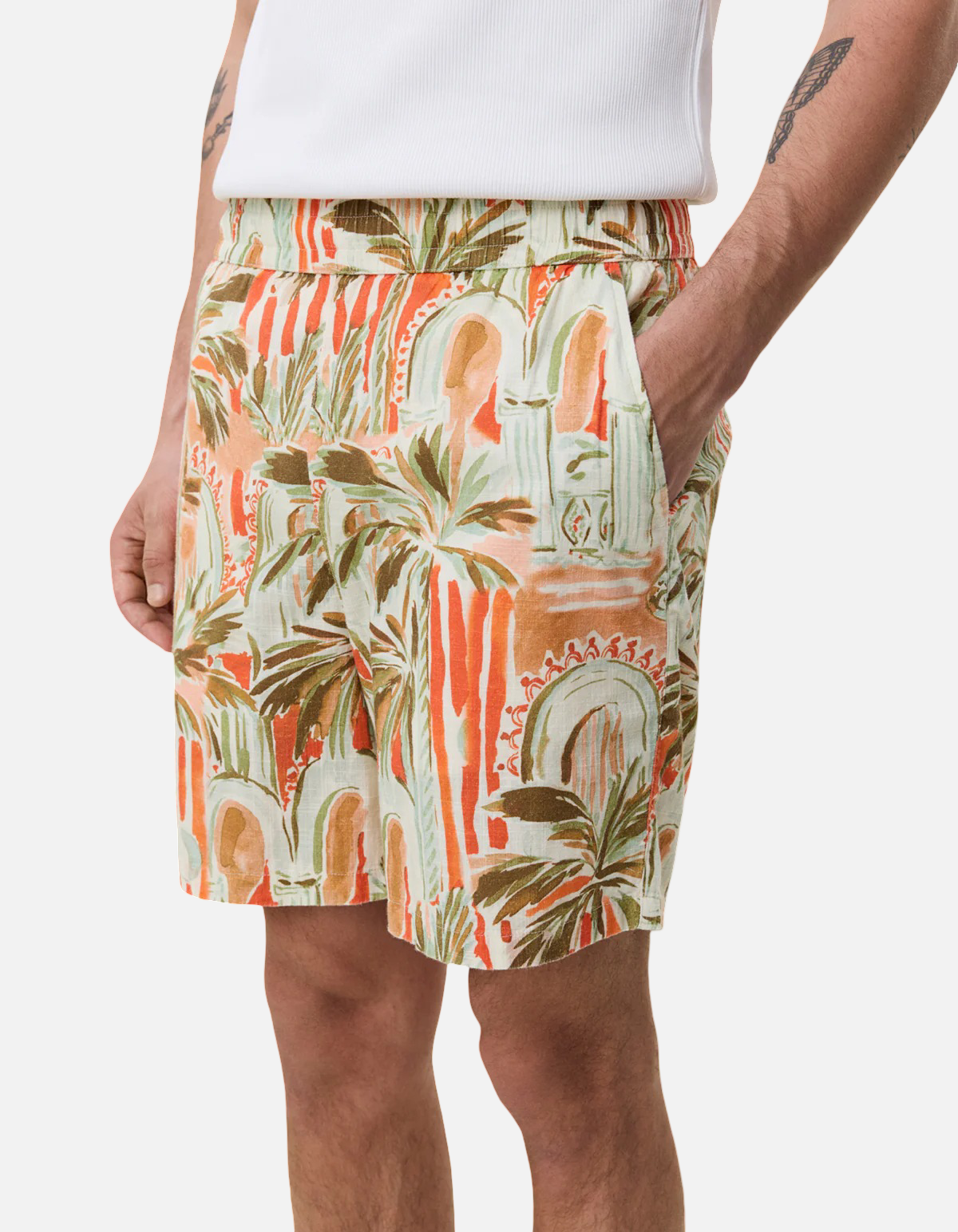 Shorts Palm AOP SS De Les Deux