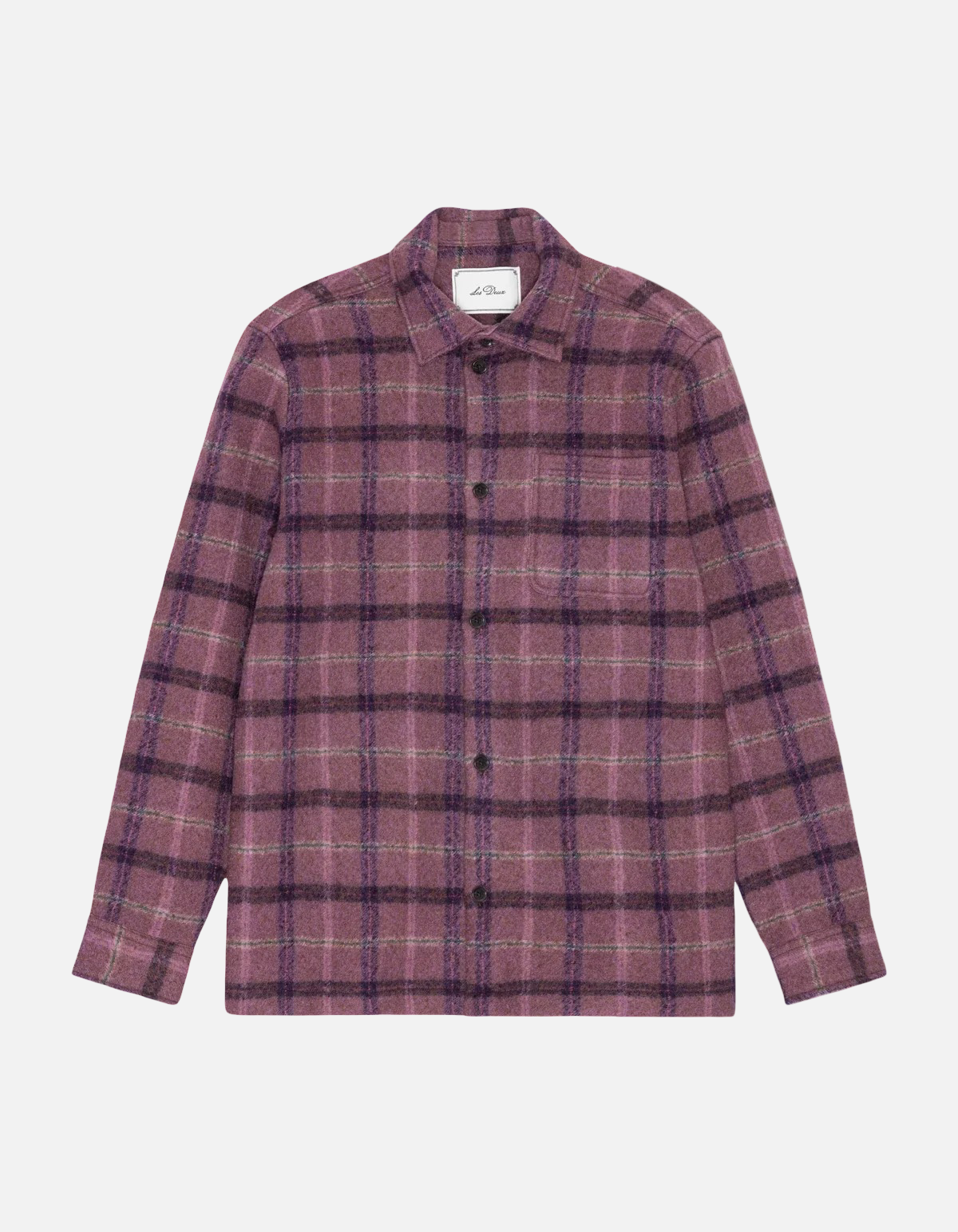 Sobrecamisa de lana a cuadros de Les Deux