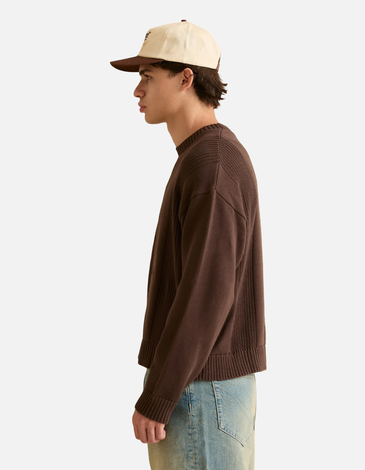 Jersey de punto Corinto en marrón de Palard