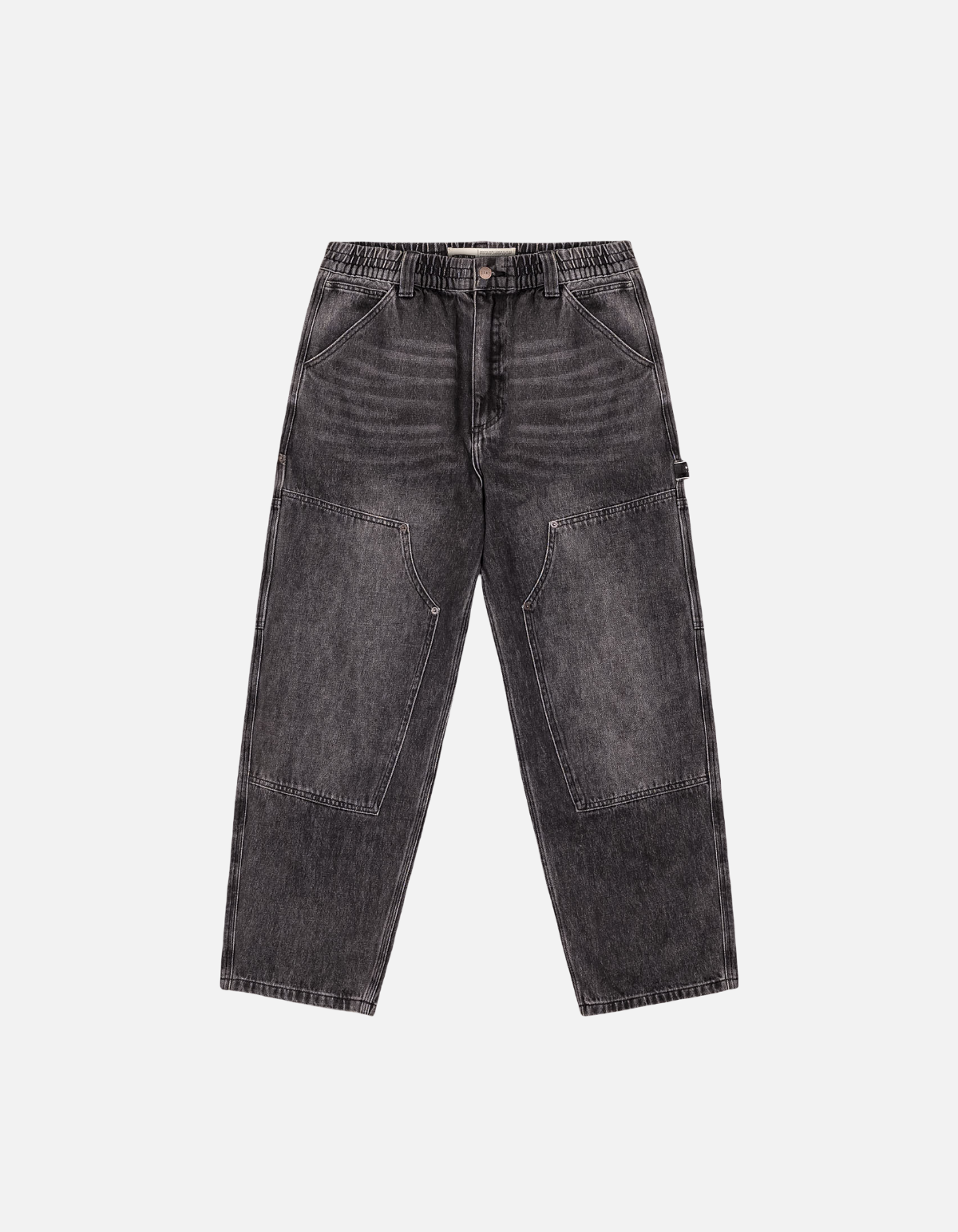 Pantalón The Props Carpenter Denim Washed Black de Grimey