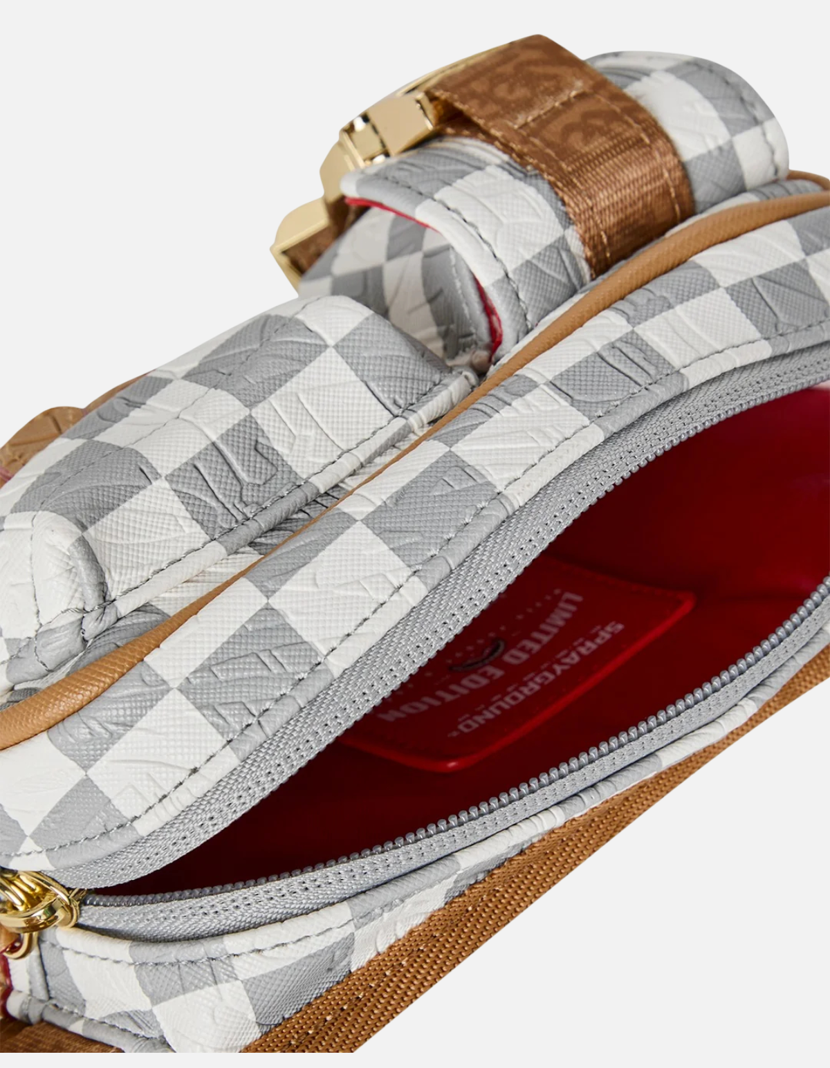 Bandolera Embossed Cream Check de Sprayground